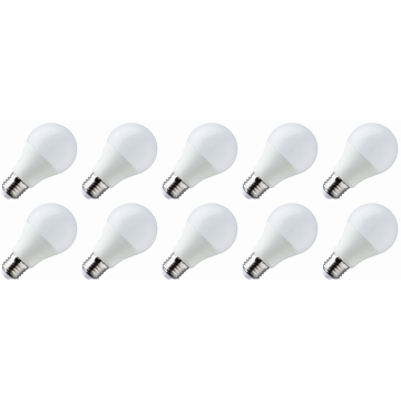 Lighto | LED Bulb | Large Socket E27 | Standard Lamp | Opal | 60mm | 5W | 10 Pieces