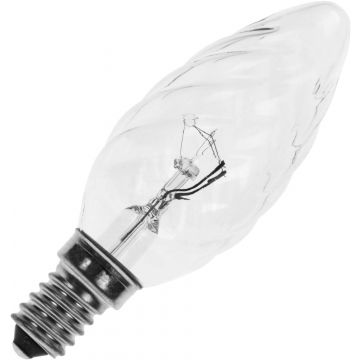 Incandescent Twisted Candle Bulb | E14 Dimmable | 40W 