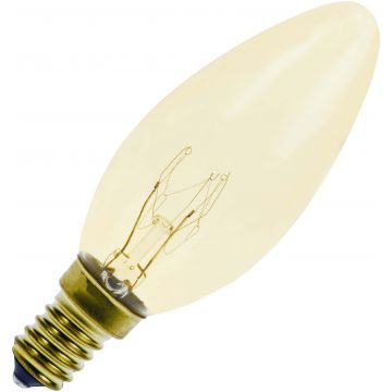 Incandescent Candle Bulb | E14 Dimmable | 25W Gold
