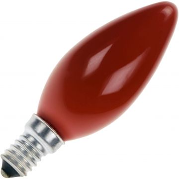 Incandescent Candle Bulb | E14 Dimmable | 25W Red