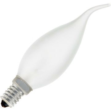 Incandescent Flame Candle bulb with tip | E14 Dimmable | 15W Frosted