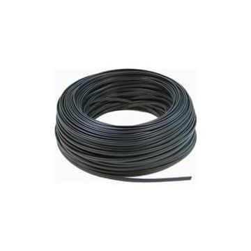 Cable black flat 2x0.75mm per meter