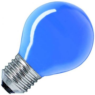 Incandescent Golf Ball Bulb | E27 Dimmable | 15W Blue