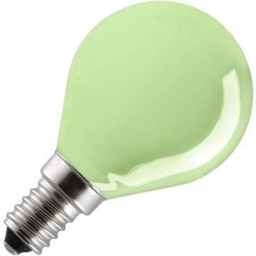 Incandescent Golf Ball Bulb | E14 Dimmable | 15W Green