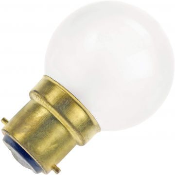Incandescent Golf Ball Bulb | B22d Dimmable | 40W Frosted