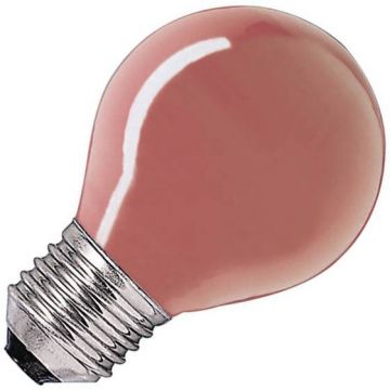Incandescent Golf Ball Bulb | E27 Dimmable | 25W Red