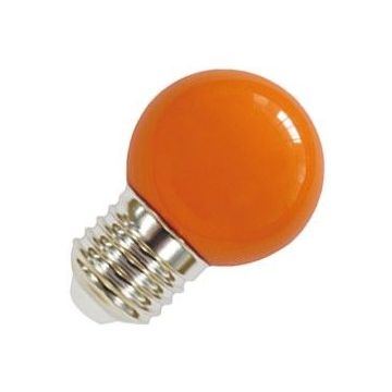 Lighto | LED Golf Ball Bulb Plastic | E27 | 1W Orange