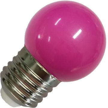 Lighto | LED Golf Ball Bulb Plastic | E27 | 1W Purple