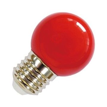 Lighto | LED Golf Ball Bulb Plastic | E27 | 1W Red
