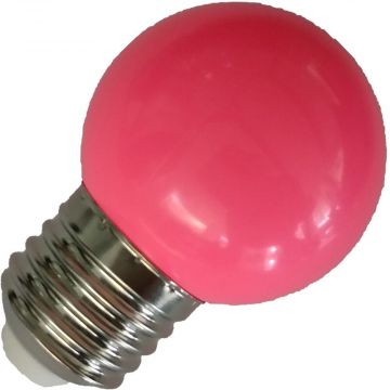 Lighto | LED Golf Ball Bulb Plastic | E27 | 1W Pink