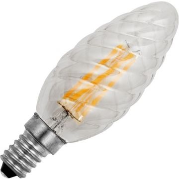 SPL | LED Candle Twisted | E14  | 4W Dimmable