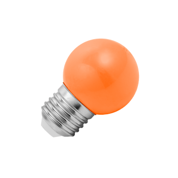 Lighto | LED Golf Ball Bulb Plastic | E27 | 1W Orange