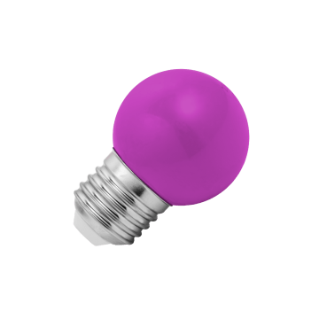 Lighto | LED Golf Ball Bulb Plastic | E27 | 1W Purple