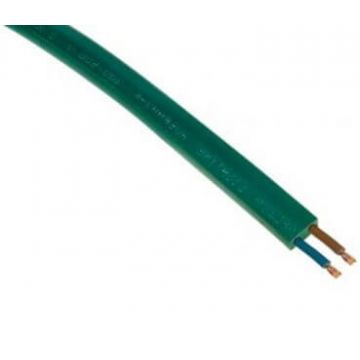 Light string 2 x 1.5 mm neoprene green per meter
