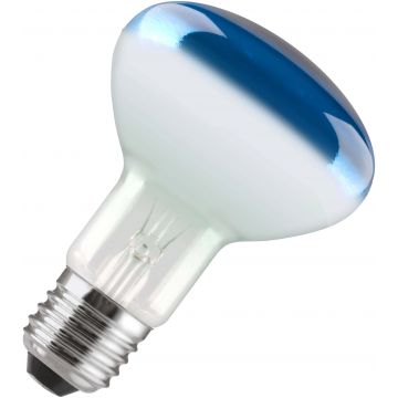 Incandescent Reflector Bulb R80 | E27 Dimmable | 60W 80mm Blue