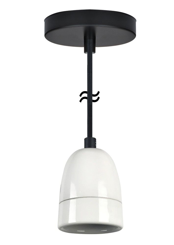 Segula pendant 3m black/white E40