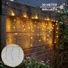 Lighto | Christmas Lights | icicle lights | IP44 | Suitable for indoor &amp; outdoor | 8-Functions | 600 LED lights | 20-meter cable