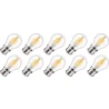 Lighto | LED filament | Bayonet fitting B22d | Ball Lamp | Clear | 45mm | 5W | 10 pieces