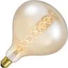 Lighto | LED filament | Large fitting E27 | Superlux bulb | Gold | 160mm | 6W