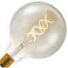 Lighto | LED filament | Large socket E27 | Globelamp | Gold | 125mm | 5W