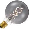 Lighto | LED filament | Large socket E27 | Globelamp | Black | 95mm | 5W