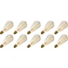 Lighto | LED filament | Large socket E27 | Edison bulb | Gold | 64mm | 4W | 10 pcs.