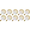 Lighto | LED filament | Large fitting E27 | Globelamp | Gold | 125mm | 4W | 10 pcs.