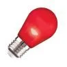 Lighto | LED filament | Large socket E27 | Red | Ball bulb | 45mm | 2W | Dimmable | Suitable for briard cable
