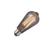 Lighto | LED Filament | E27 Socket | Edison Lamp | Smoke Glass | ST64 | 64mm | 6W