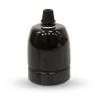 Fixture porcelain E27 black