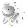 Calex | Metal ceiling plate | Ø100mm | 1 hole | Matt Nickel