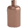 Calex | Lampholder | E27 socket | Aluminum | Matte Copper | Alu cable clamp | 60W