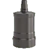 Calex | Lamp Holder | E27 fitting | Aluminum | Matte Pearl Black | 60W