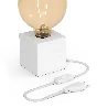 Calex | Table luminaire | Matte White | E27 fitting | With switch | 1.8M cord