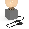 Calex | Table luminaire | E27 fitting | With switch | Max. 1x40W | Grey | 1,8M cord