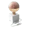Calex | Table luminaire | White Marble | 1.8M white fabric cable | On/Off switch