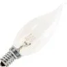Light bulb | Small socket E14 | Candle lamp tip | Clear | 35mm | 25W