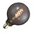 Lighto | LED Filament | E27 Fitting | Globelamp | Smoked Glass | G125 | 125mm | 4W