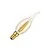 SPL | LED Filament | Small fitting E14 | Candle lamp with tip | Bright | Gold | 4W | Dimmable