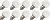 Lighto | LED bulb | Large socket E27 | Ball bulb | Bright | 45mm | 1W | 10 pieces